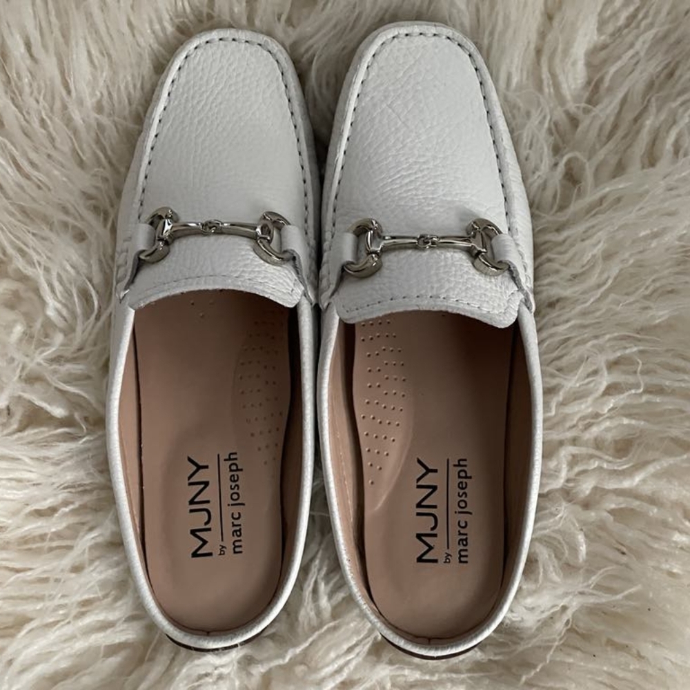 MJNY by Marc Joseph White Loafers
